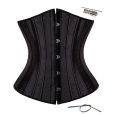 스틸 본드 새틴 플로라 Underbust 코르셋 & Bustier 여성 슬리밍 허리 컨트롤 Corselets 레이스 업 허리 트레이너|뷔스티에 & 코르셋|