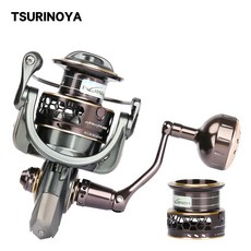 tsurinoya 낚시 릴 재규어 4000 5000 더블 스풀 잉어 9 1bb 521 루어 스피닝 바닷물 피더, 10, 4000의 시리즈