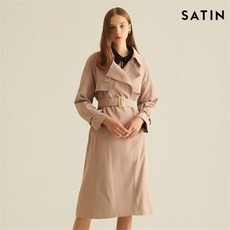 샤틴 레글런 소매 트렌치 코트 S203M704 52