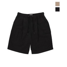 모노플로우 밴딩 원턱 와이드 카고 쇼츠 BANDING ONETUCK C아르고 SHORTS