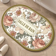 욕실 미끄럼 방지 매트 부드러운 규조 진흙 흡수 매트 가정용 화장실 화장실 문 앞 테크니컬 플리스 발받침