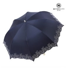 메트로시티 자외선차단 우양산 암막 브랜드 깔끔한 양우산 초경량 경쾌한장미 차광양산 MPSCP822