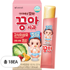 아이배냇 꼬마 끙아젤리 사과, 18개, 100g