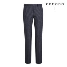 COMODO SQUARE 세로 스트라이프 정장 팬츠