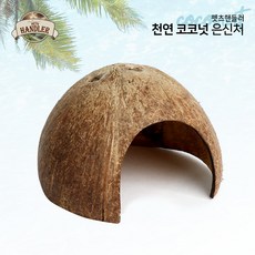 펫츠핸들러 천연 코코넛 햄스터 은신처 대 13Cm+건조밀웜 10g, 1개