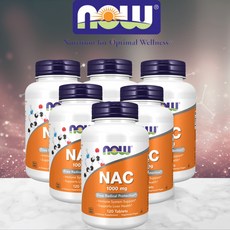 나우푸드 NAC 1000mg 120정 항산화제, 3통, 360캡슐