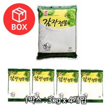 뚜레반 감자전분 100%(수입) 3kg-4개(1박스) 업소용, 3kg, 4개