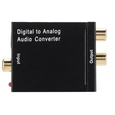 Grwibeou디지털아날로그 오디오 컨버터 광섬유 토스링크 동축 신호RCA R/L 디코더 SPDIF ATV DAC 증폭기