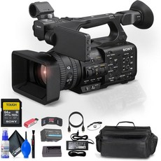 소니 HXR NX800 4K HDR 1 센서 NXCAM 캠코더 64GB SF M 터프 시리즈 메모리 카드 대형 케이스 리더 지갑 캡 키퍼 클리닝 키트 HDMI 케이블 갱신