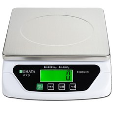 BOMATA(보마타) 받침대 저울 1g 단위 30kg 스테인리스제 계량 전시각 LCD USB 급전&건 30kg