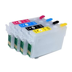 엡손 사무실 BX305FW BX305F 용 ARC 칩 128 T1281-T1284 리필 잉크 카트리지, 한개옵션1, 한개옵션0