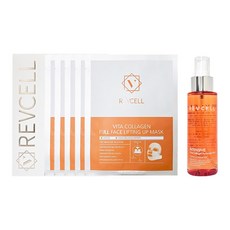 리브이셀 비타 콜라겐 풀 페이스 리프팅 업 마스크 밴드 1박스(5매)+앰플 미스트