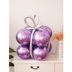 해외 유명 선물 파티 풍선 상점 업 창 장식 생일 파티 웨딩 룸 요청, 단일옵션, 19. 19. 메탈 로즈 레드 선물