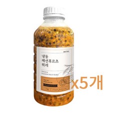 [냉동] 맥그로우앤마리 패션후르츠 퓨레 1kg (5개), 5개