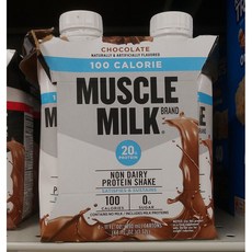 Muscle Milk Genuine Non Dairy Protein Shake Chocolate 초콜릿 비우유 단백질 쉐이크 11oz(330ml), 1개, 1ml