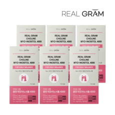 [본사직영] 리얼그램 콜린 미오이노시톨 고함량 4000mg, 150g, 6개
