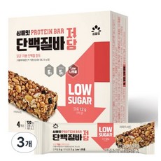 심플잇 저당 단백질바 30g x 4개입 프로틴 에너지바, 120g, 3개