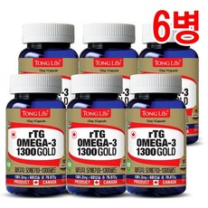 기타 [통라이프] 알티지 오메가3 1300 골드 2개월분 6병