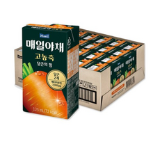 매일유업 매일야채 고농축 당근의 힘, 125ml, 384개