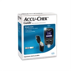 Roche 로슈 아큐첵 가이드 Accu-Chek Guide 혈당측정기 세트 (혈당측정기+채혈기+채혈침10개+전용파우치) SW