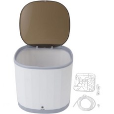 Generic Kitchen Sink Dishwasher 4L 5V USB 360° Round Flushing Portable Countertop with rechargeabl