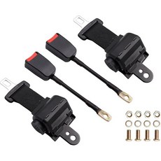 Bravokit 레이싱 안전벨트 자동차 벨트 골프 카트 클럽 카 EZGO 야마하 고 ATV UTV 버스용 유니버설 키트 접이식 2세트 Q1276623