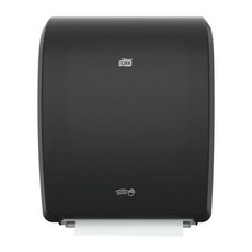 Tork 772828 기계식 종이 타월 디스펜서 15.95 폭 x 12.32 길이 9.32 깊이 블랙 1개 케이스, 검정색, Electronic