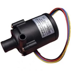 12V 소형 TOPSFLO 대용량 조절 임펠러 PWM 펌프 DC 수중 브러시리스 유량 펌프 지지대 워터 미니 속도 원심, 1개