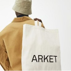 ARKET 아르켓 에코백 숄더백 (KHAKI / IVORY/ BLACK)