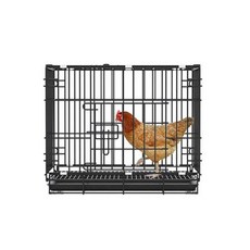닭장 케이지 야외 농촌 창고 오리 대형 철망 둥지 메추리 집 병아리 사육장 가정용 철망 스, 1개, 검정색 50-33-42 닭1마리용