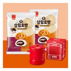 [포레스트그룹] 삼립호빵 (단팥 90g 3개 + 피자 90g 3봉) x 2봉 + 법랑호찜이, 상세 설명 참조