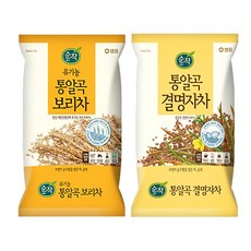 샘표 순작 유기농 통알곡 보리차 1kg + 결명자차 1kg, 1000g