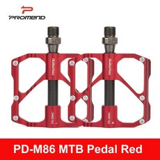 자전거 클릿 페달 PROMEND Mtb 퀵 릴리스 도로 미끄럼 방지 초경량 산악, MTB 페달 레드, 중국