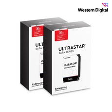 WD ULTRASTAR 8TB DC HC320 패키지 2PACK HDD (SATA3/7200RPM/256MB)