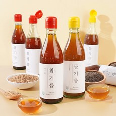 [즉석반찬] 100%통참깨 저온압착 참기름 350ml+들기름 350ml, 2개