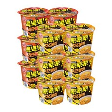 오뚜기 치즈볶이 큰컵6개+라면볶이 큰컵6개 (총12개), 12개