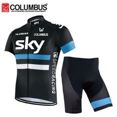 콜럼버스 SKY short CYCLING TEAMS 반팔 싸이클복 상하의세트