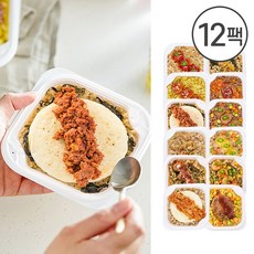 [포켓도시락] 점심대용식 12종 세트 (냉동), 1세트
