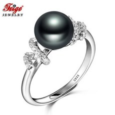 리얼진주12미리반지