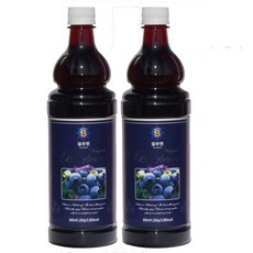 프리미엄 블루베리청 청정지역에서 자란 블루베리! 당일발송!, 2병, 900ml