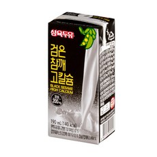 삼육식품 검은참깨 고칼슘 두유 190ml 48개, 상세내용참조, 상세페이지 참조