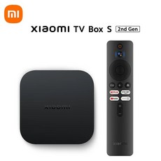 TV셋톱박스 OTT셋톱박스 안드로이드 글로벌 버전 샤오미 미 TV 박스 S 2 세대 4K 울트라 HD BT52 2GB 8GB 돌비 비전 HDR10 구글 어시스턴트 스마트 플레이어, 블랙, 1) Eu 플러그 Black, 1개