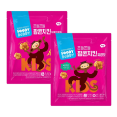 푸디버디 팝콘치킨 흔들흔들 짜장맛 달콤치즈맛 207g 2종 세트, 짜장맛 1개+짜장맛 1개