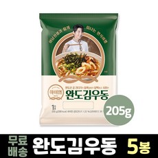 삼립 하이면 완도김우동 205g x 5봉, 5개