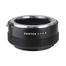 SHOTEN 마운트 어댑터 NF-CR (니콘 F 마운트 렌즈 → 캐논 RF 마운트 변환), 1개, 상세페이지 참조