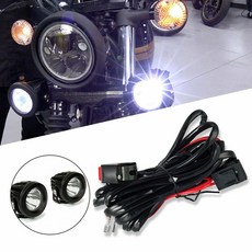 작업등 커넥터 와이어링 하네스 키트 DC 12V 헤드라이트 스포트라이트 와이어 케이블 스위치 오프로드 오토바이 ATV용, 1개
