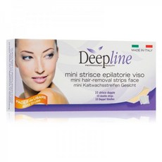 Arcocere Deepline Wax Strips for Hair Removal for Face 유럽직배송, for Women 10 pc