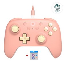 8BitDo Ultimate C/2C 무선 2.4G 컨트롤러 PC 윈도우 10 11 스팀 데크 라즈베리 파이 안드로이드 C, 1개, 16 2C wired PINK