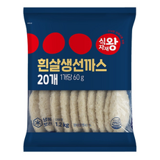 식자재왕 흰살생선까스, 25개, 1.2kg
