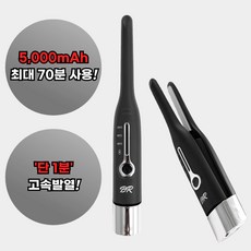 Beauro 뿌리미엄 무선고데기 5 000mAh 휴대용 대용량 고데기 블랙